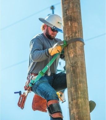 Photo of a lineman from the rodeo