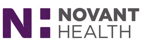 The image displays the logo of Novant Health, featuring a stylized "N" in purple next to the text "Novant Health" in gray.